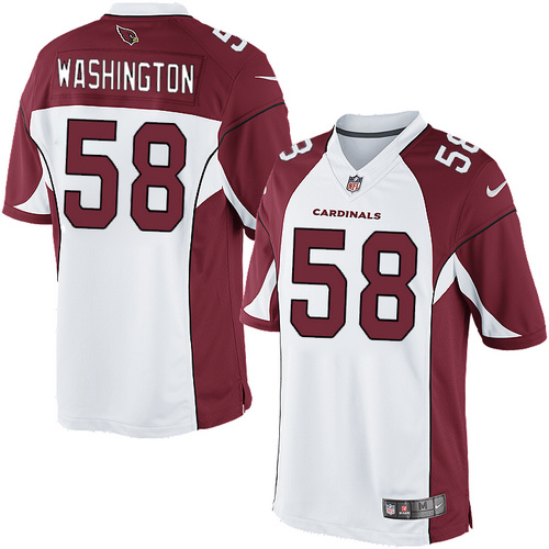 Men's Limited Daryl Washington Nike Jersey White Road - #58 NFL Arizona Cardinals